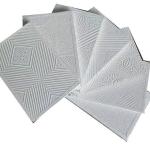 Hotel Wall/Ceiling Improvement Acoustical PVC Gypsum Ceiling Tiles 7mm-15mm