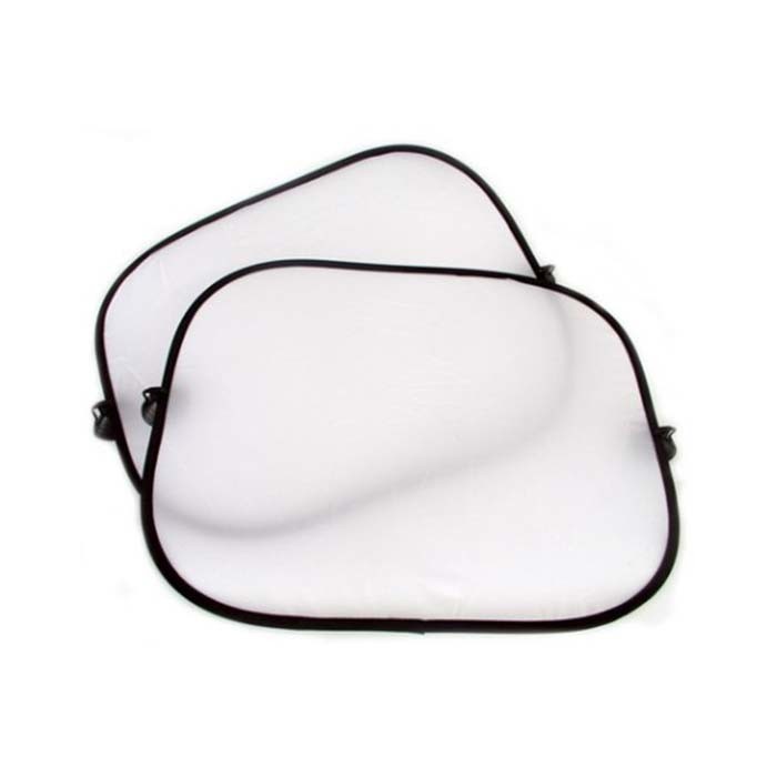 Blank Anti Ultraviolet Sublimation Car Sunshade With 4 Suckers For Customized Photo Printing
