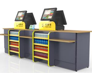 Quality Durable Cash Register Counter Stand , Retail Sales Counter Furniture wholesale