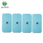 QS-TECH physical therapy electrode pad 5x5cm snap button electrode
