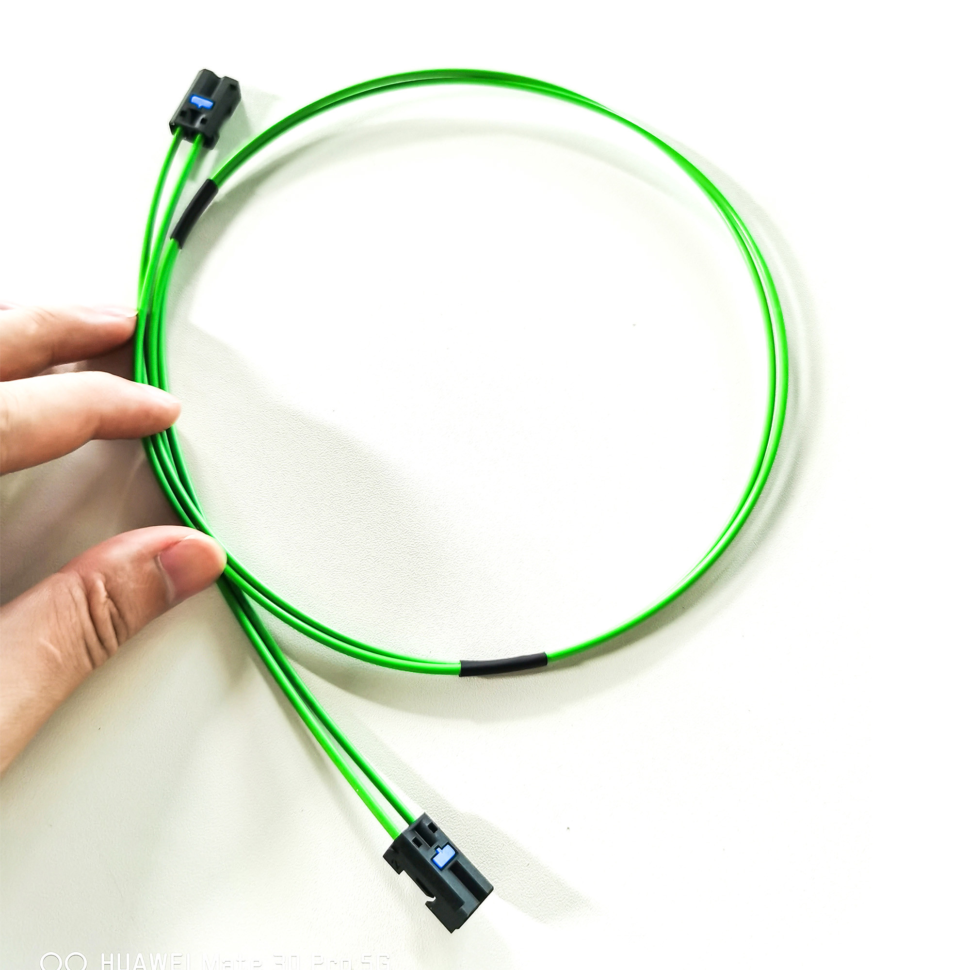 22cm Fiber Most Optic Loop Bypass Olive Green Cable Female Adapter For BGM Mercedes