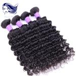 Natural Black Virgin Peruvian Hair Extensions 12 Inch , Peruvian Hair Bundles