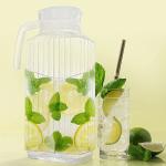 Hight Quality 1800Ml Water Carafe Glass Juice Pitcher Jug Restaurant Supplies,