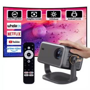 Quality Auto Focus Auto Keystone 320ANSI 4K Smart Projector 1080P Portable Voice Home Theater wholesale