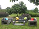 outdoor rattan sofa set