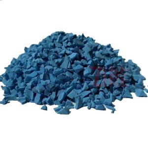 Quality Sky Blue Color Rubber Granules Safety Indoor EPDM Pellets CE Approved wholesale
