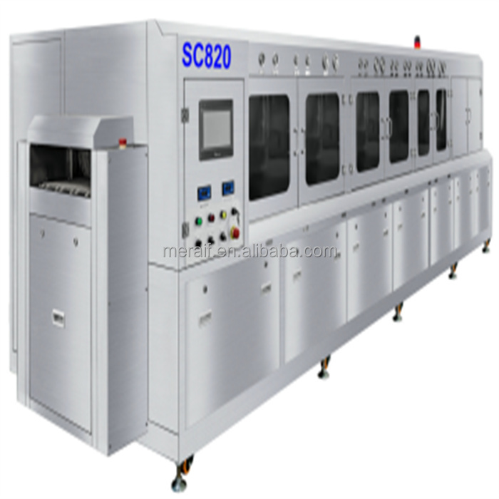 SUS304 Circuit Board Spray Cleaning Machine Smt online PCBA cleaning machine Modular 600mm Conveyor Cleaning System