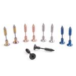 Punk Style Stainless Steel 5 Colors Stud Earrings Men's Punk Ear Jewelry Rock