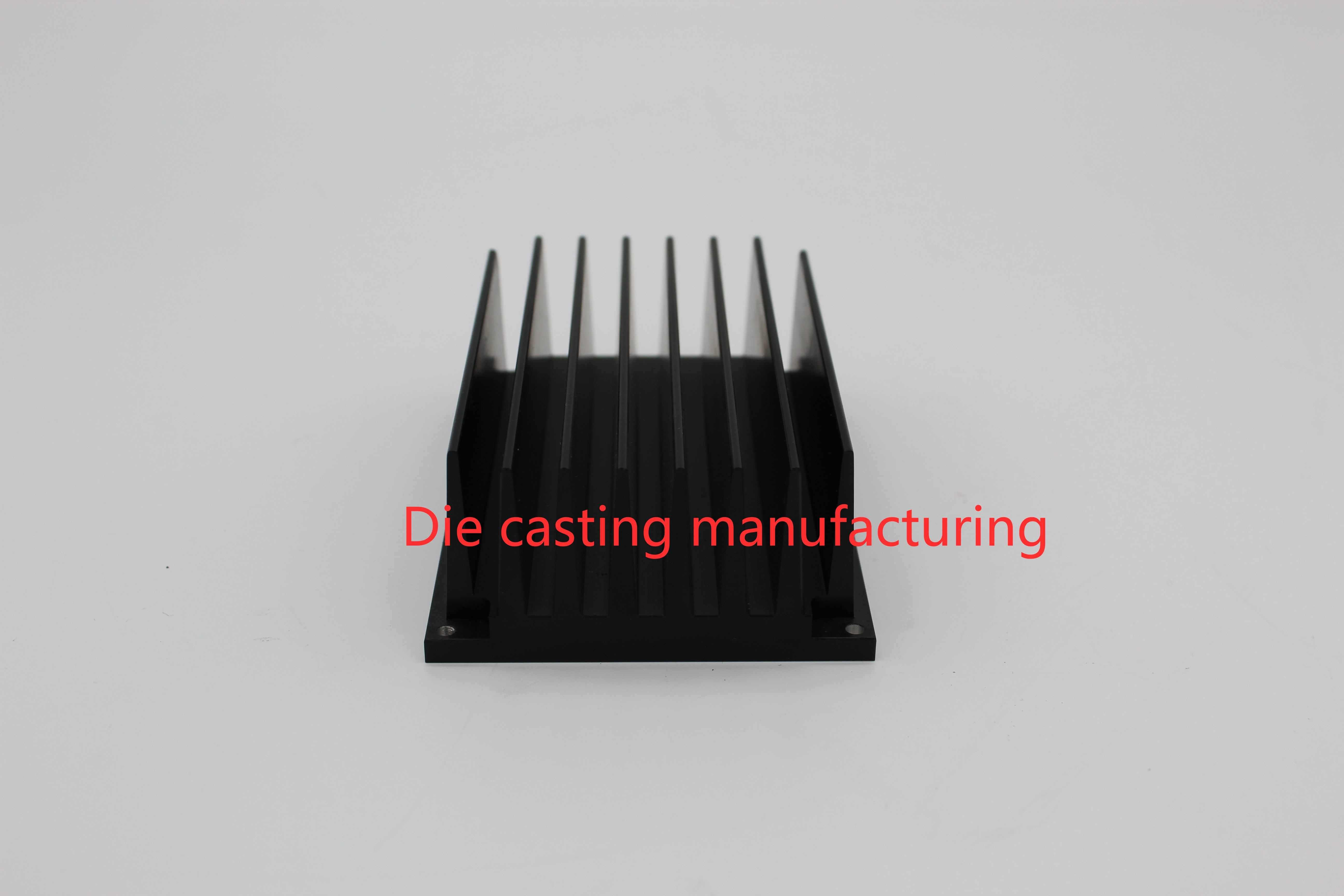 AL6063 Heat Sink Extruded Aluminum Parts Hard Anodizing Black