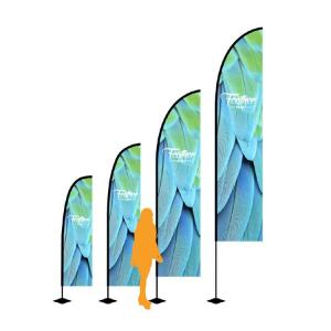 Quality OEM 3.4m Outdoor Banner Flags Feather Flag Banners For Advertising Promotion wholesale