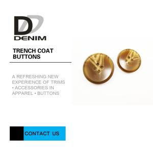 Quality Plastic / Alloy Metal Trench Coat Buttons 12L 14L 18L 24L Decorative Winter Button wholesale