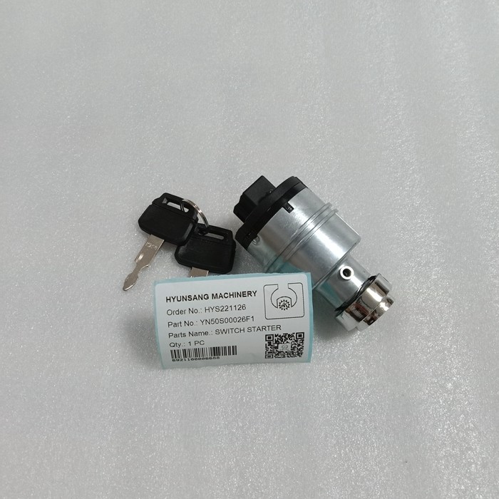 Excavator Parts Ignition Switch YN50S00026F1 YN50S00002F1 For SK210-8 SK210-9 SK260-9