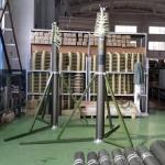 12m lockable pneumatic telescopic mast 300kg payloads