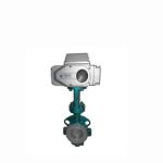 Centre Sealing Fluorine Electric Butterfly Valve Dn40 - Dn1000 With Lining Disc
