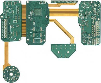 Rigid FlexPCB 6 layer Rohs compliant, ENIG Surface Finish,