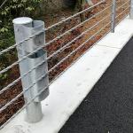 Road Wire Rope Barrier Fences Stainless Steel Cable Barrier With Flexible