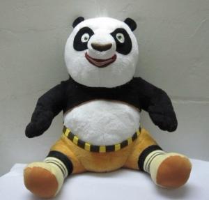 Quality Cute Kungfu Panda Sitting Pose Cartoon Plush Toys For Collection wholesale