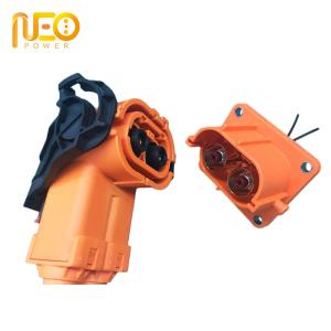 Quality Large Current 250A Battery Pack Right Angle Socket HV 1000V Charger Plug Receptacle wholesale