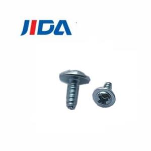 China Allen Flat Pan Head Self Tapping Machine Screw ST3x8 Blue White Zinc on sale