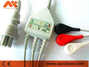 Quality Omron &gt; Colin BP-88S, BP-S510, M9500, Press Mate Advantage Compatible 3 Lead Direct-Connect ECG Cable wholesale