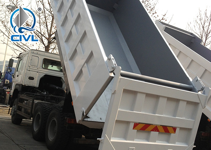 EuroII A7 371 HP Dump Truck , 10 Wheels Sinotruk Dump Truck LHD 50 Tons tipper truck color option