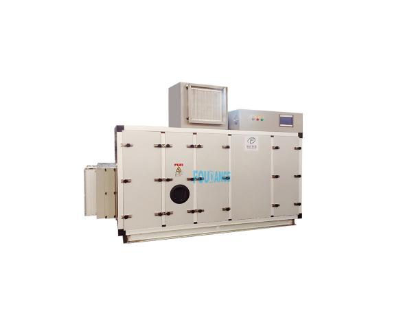 4000m3/h PLC Controlled Electric Regeneration Silica Gel Wheel Dehumidifier For