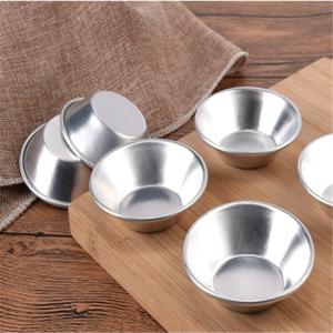 Quality 7cm Aluminium Alloy Egg Tart Portuguese Mould Small Tart Pan Baking Mold wholesale