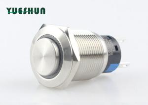 Quality 12V Ring LED Metal Push Button Momentary Power Switch IP67 High Round Head wholesale