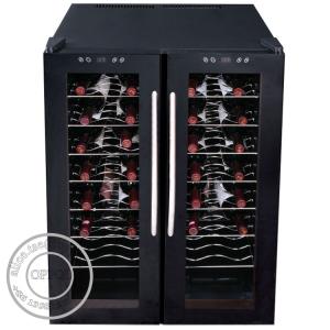 Quality OP-A1001 Electric Direct Cooling Wine Two Glass Doors Display Cooler wholesale