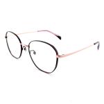 FM2590 Executive Optical Metal Frame Full Rim Round Customized Eyewear