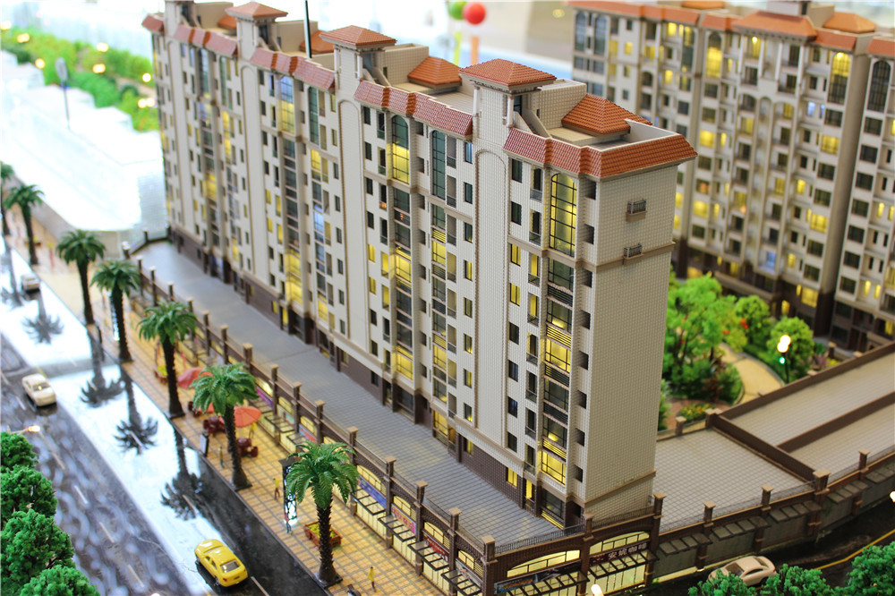 High Rise Miniature Architectural Models , Fancy 3D Max Building Modeling
