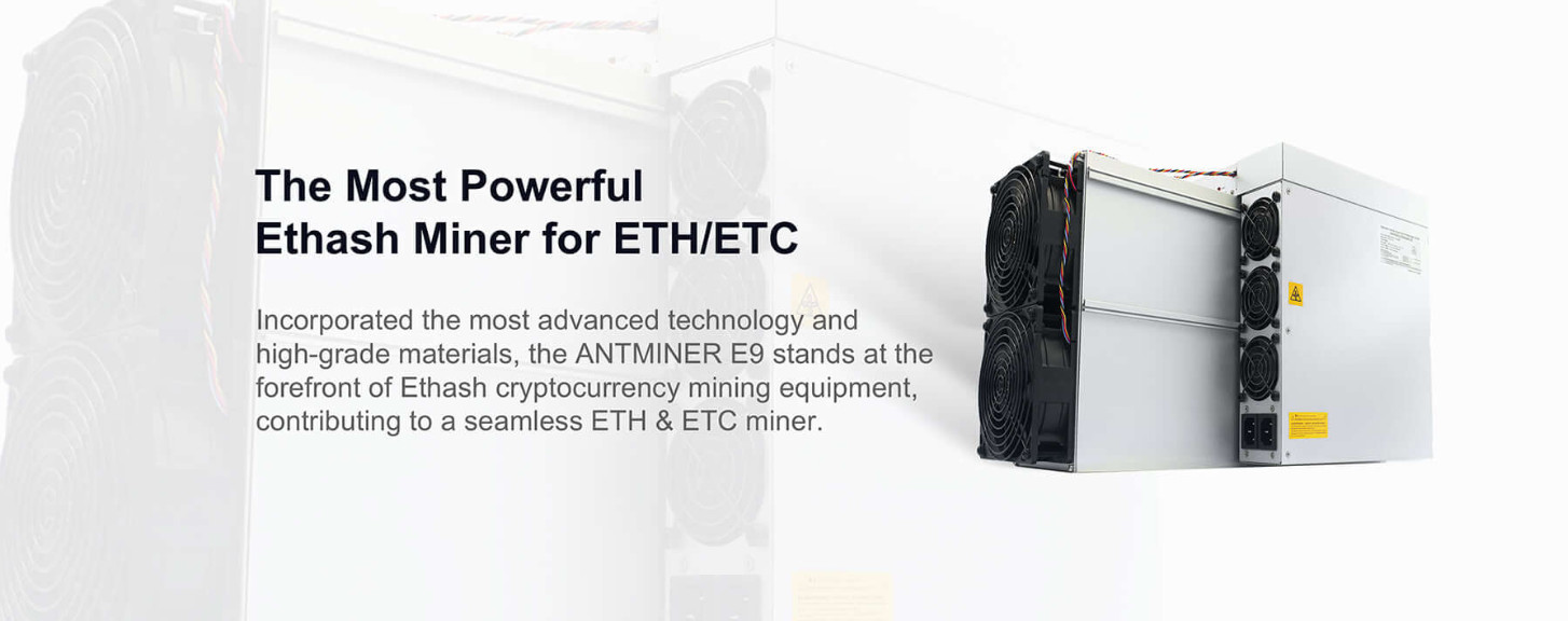 Bitmain Antminer E9 2400MH/S 1920W Ethash Asic Mining Machines