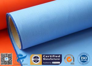 Quality Blue Rubber Silicone Coated Fiberglass Fabric Thermal Insulation Cover 18oz wholesale