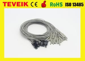 Quality 1m Silver Chloride Plated Copper Electrode Cable For EEG Machine wholesale