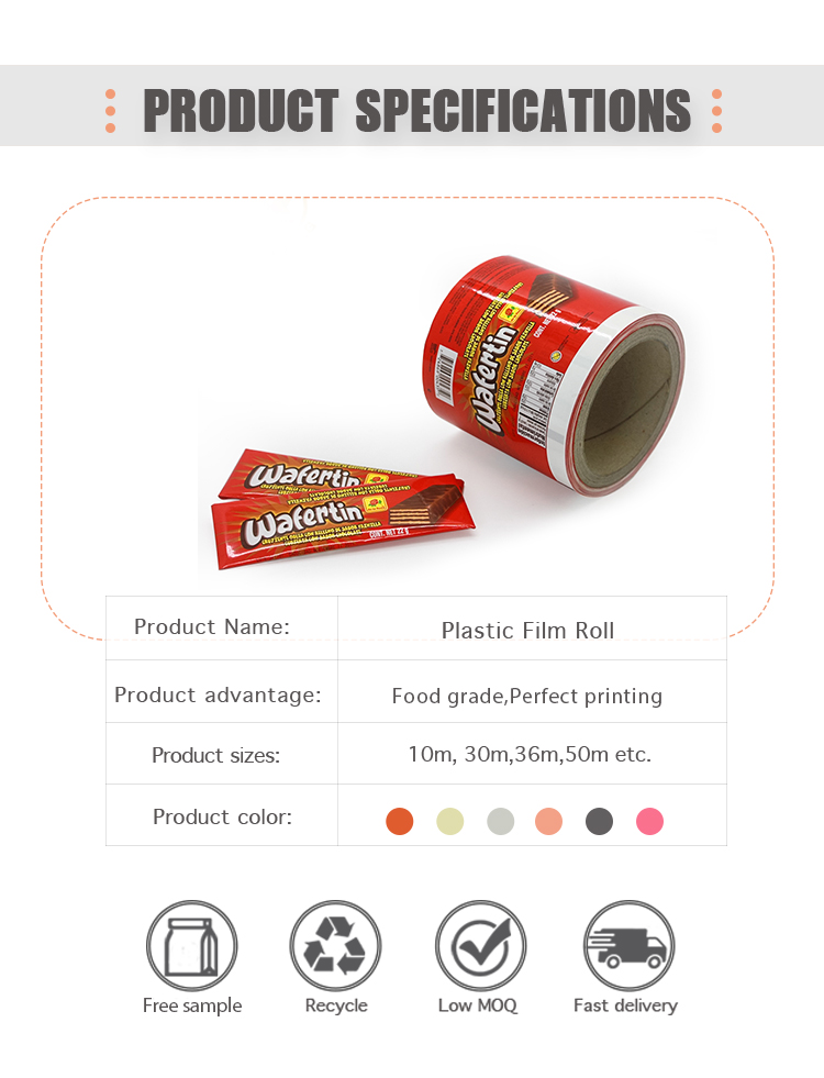 AL NY 1000g Chocolate Packing Bag Gel Energy 30M Laminating Rolls Self Adhesive
