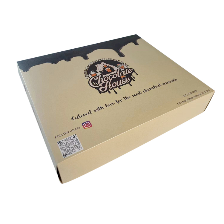 Food Grade Kraft Paper Sushi Cookies Delivery Box with Custom Size Accepted and Logo