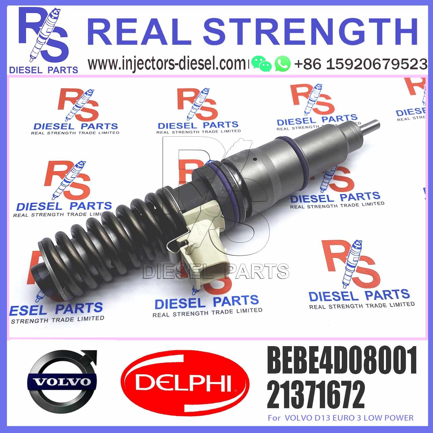Fuel Injector 21371672, 21340611for V-O-L-V FM400 EC380 EC480 FH12 FM12 D13D D13A Common rail injector 21340611 BEBE4D0800