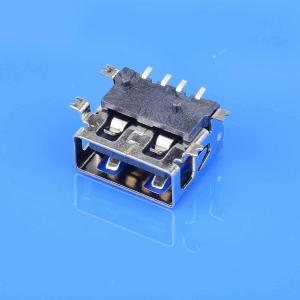 Quality USB 2.0 A Connector Reverse Tongue Piece Top Mount SMT Gold Plating wholesale