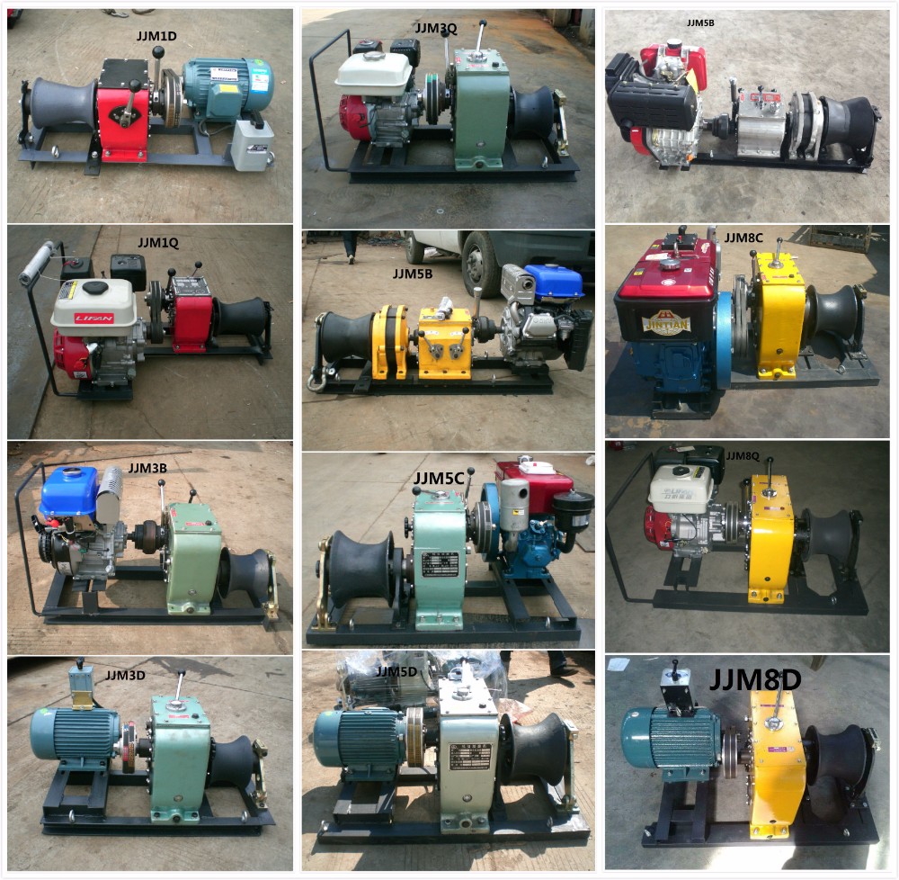 3 Ton Petrol Engine Powered Winch For Sale With GX160 Honda engine