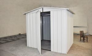 Quality China White Moisture Proof Construction Steel Metal Shelters / Car Sheds With Light Steel Frame wholesale