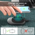 Portable Auto Senor 2A 15W 205KHz Wireless Charging Pad
