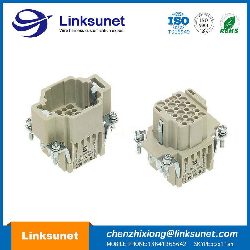 Two Modula Industrial Wire Harness Crimping Harting Industrial Connectors