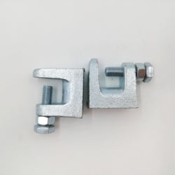 Malleable Iron Hot Dip structural steel beam clamps Customized OEM