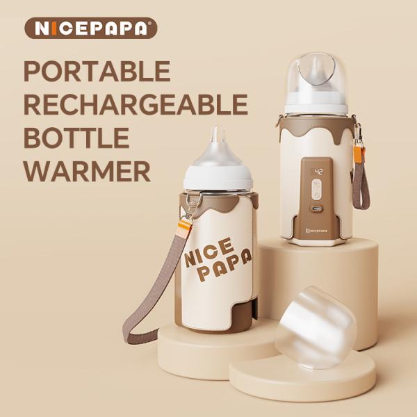 NICEPAPA hot seller PU Electric Thermos bottle Set Outdoor Night Insulation