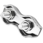 Stainless Steel Duplex Wire Rope Clamp Clip Carbon Steel Zinc Plated