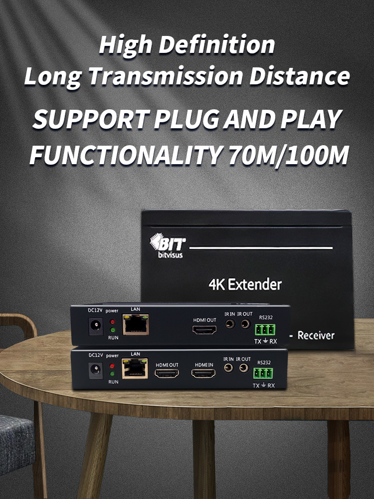 4K 100M HDBT HDMI Extender KVM Video Transmitter BIT-Ex-HBT-4K-KVM-100
