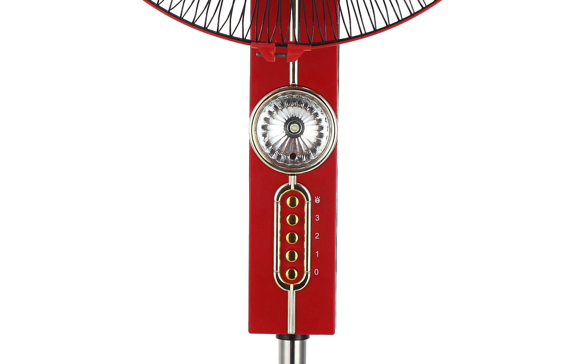 Rechargeable Adjustable Floor Fan With Led Light For Indoor And Outdoor