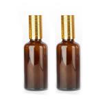 Round Shape Frosted Matte Glass Essential Oil Bottle 5ml 10ml 30ml 50ml