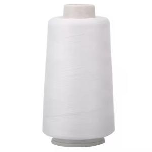 Quality Bright White / Black Sewing Thread , Raw White Spun Polyester Sewing Thread wholesale