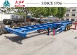 40FT 3 Axle Skeleton Chassis Trailer , Skeletal Container Trailer For Transporta